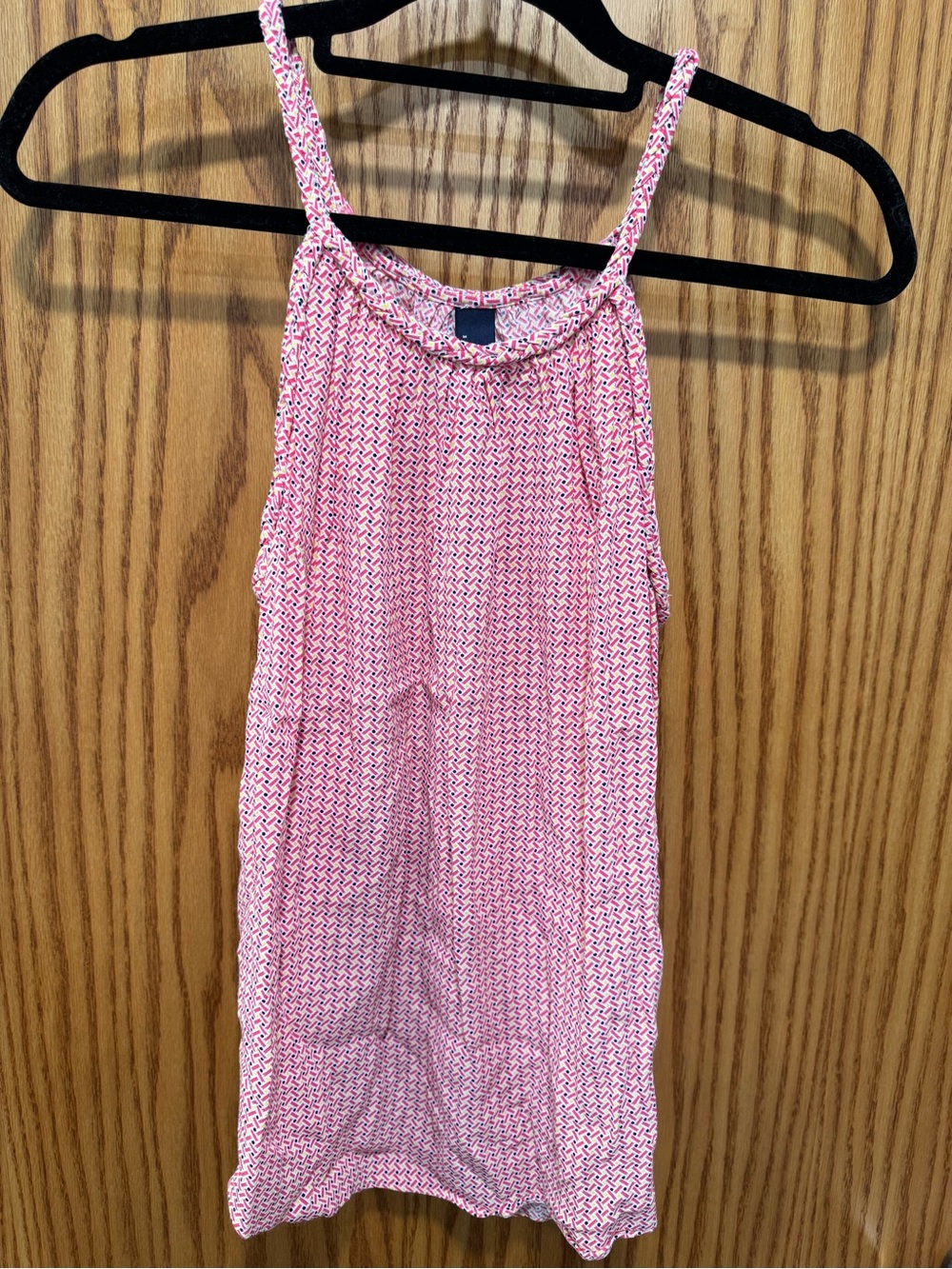 GAP Pink Patterned Spaghetti-Strap Tank